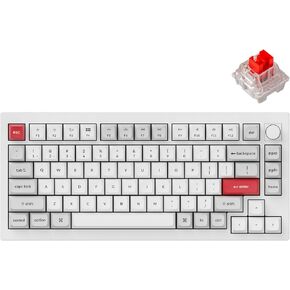 لوحة مفاتيح ميكانيكية لاسلكية مخصصة Keychron Q1 Pro، QMK/VIA قابلة للبرمجة من الألومنيوم بالكامل بنسبة 75% تخطيط بلوتوث/سلكي RGB مع مفتاح Keychron K Pro Brown قابل للتبديل السريع متوافق مع نظام التشغيل Mac Windows Linux in Kuwait