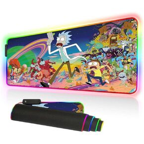 RGB Mouse Pad, Imegny Large Extended Soft Led Mouse Mat with Different Lighting Modes, 900 x 400mm / 35.4 * 15.7Inch