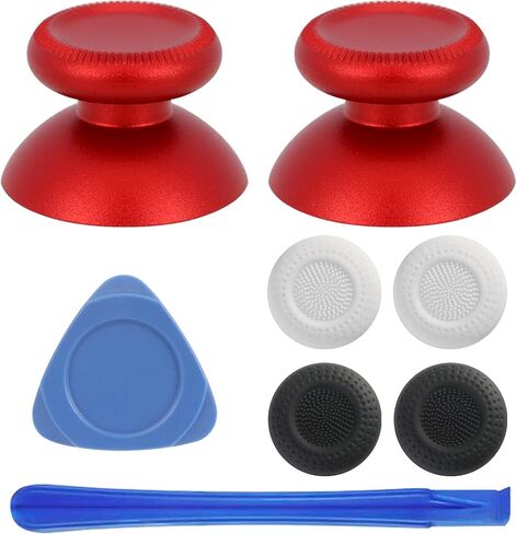 2Pcs Replacement Rocker Metal Analog Joystick Thumbstick Mushroom Caps Repair for Meta Oculus Quest 2 (Black) in Kuwait