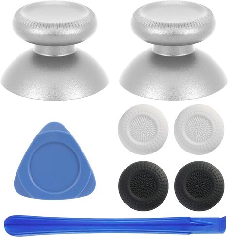 VRbrother 2 قطعة استبدال الروك المعدنية التناظرية عصا التحكم Thumbstick الفطر قبعات إصلاح ل Meta Oculus Quest 2 (أسود) in Saudi Arabia