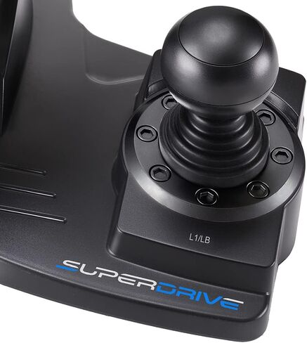 سوبر درايف - عجلة قيادة سباق GS550 مع الدواسات، ناقل التجديف، ناقل الحركة والاهتزاز لإكس بوكس Serie X/S، PS4، إكس بوكس ون، الكمبيوتر الشخصي (قابل للبرمجة لجميع اللعب) (إكس بوكس سيريز اكس///) in Kuwait