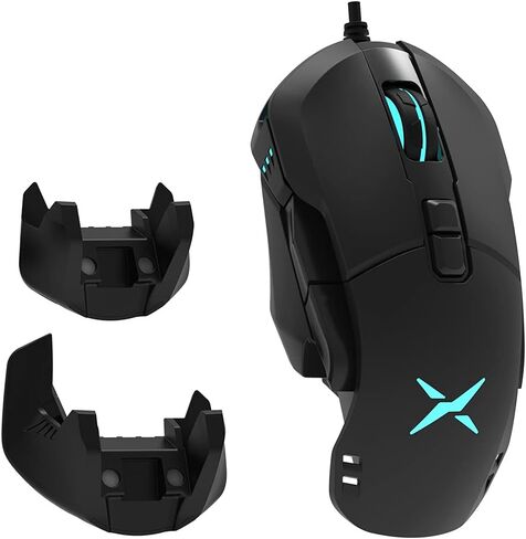 DeLUX M800PRO Wireless Gaming Mouse - PAW 3370 Sensor, Multi-Device Connection, TTC Encoder Wheel, 19000DPI, 70g Lightweight, 56Hr Battery, 6 Programmable Buttons & LOD Adjustment (White) in Saudi Arabia