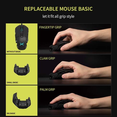 DeLUX M800PRO Wireless Gaming Mouse - PAW 3370 Sensor, Multi-Device Connection, TTC Encoder Wheel, 19000DPI, 70g Lightweight, 56Hr Battery, 6 Programmable Buttons & LOD Adjustment (White) in Saudi Arabia