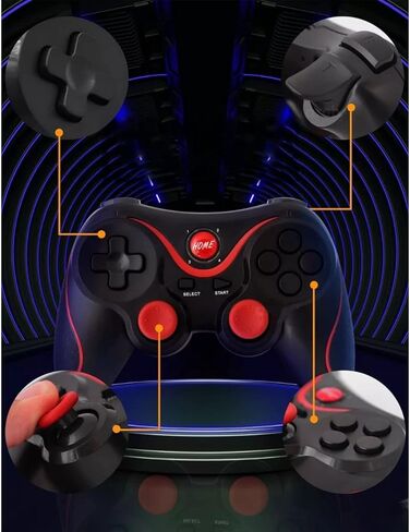 Wireless Gaming Controller, Bluetooth Game Controller for Android, iOS, Mobile Phone, TV, Computer, VR, Dual Vibration Joystick Gamepad Phone Game Controller in Kuwait