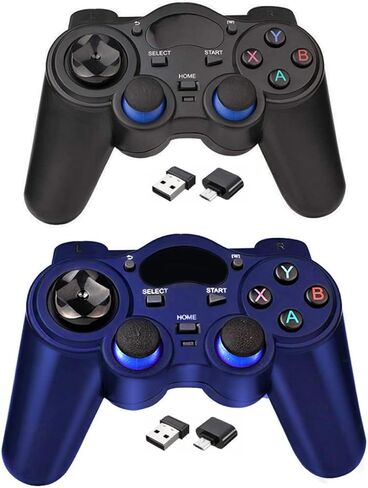 USB 2.4G Wireless Game Controller 2 Pack for PC/Laptop Computer (Windows XP/7/8/10)/ Android / PS3 & Steam Joystick Gamepad for pc Games Controller Compatible Android in Kuwait