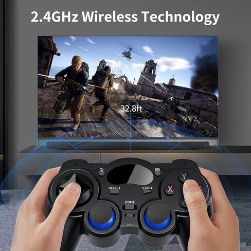 USB 2.4G Wireless Game Controller 2 Pack for PC/Laptop Computer (Windows XP/7/8/10)/ Android / PS3 & Steam Joystick Gamepad for pc Games Controller Compatible Android in Kuwait