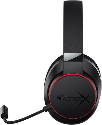 Sound BlasterX H6 USB Gaming Headset with 7.1 Virtual Surround Sound, Memory Foam Fabric Earpads, Hardware EQ Modes, Ambient Monitoring and RGB Lighting for PS4, Xbox One, Nintendo Switch, and PC in Saudi Arabia