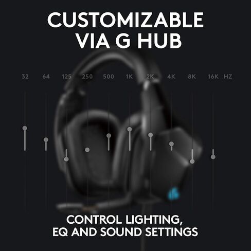 Logitech G635 DTS, X 7.1 Surround Sound LIGHTSYNC RGB PC Gaming Headset in Kuwait
