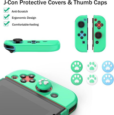 Younik Switch Carrying Case, 16 in 1 Switch Case Accessories Black for Switch Original Model Includes Switch Travel Case Girls, Protective Case Cover, Screen Protector, Switch Game Case and More in Saudi Arabia