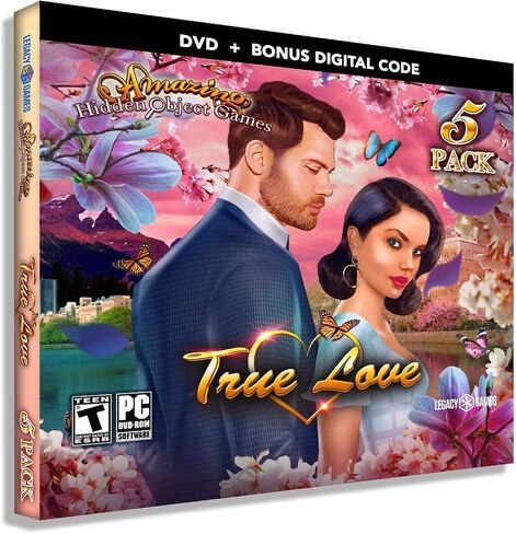 Legacy Games Amazing Hidden Object Games for PC: True Love, 5 Game DVD Pack + Digital Download Codes (PC) in Saudi Arabia