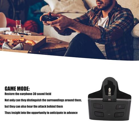 ASHATA Gamepad Sound Enhancer for PS5 Controller,Joypad Sound Enhancer Multifunctional Game Controller Sound Enhancer for PS5 Controller, Stereo Headset Audio Adapter Plug and Play in Saudi Arabia