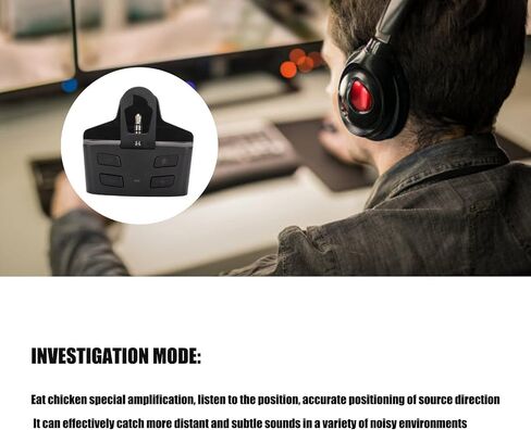 ASHATA Gamepad Sound Enhancer for PS5 Controller,Joypad Sound Enhancer Multifunctional Game Controller Sound Enhancer for PS5 Controller, Stereo Headset Audio Adapter Plug and Play in Saudi Arabia