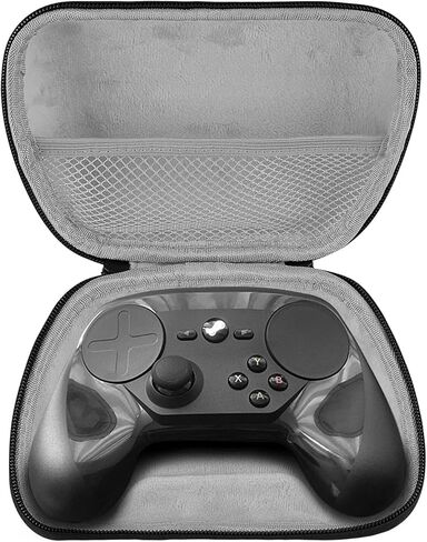 Geekria UltraShell Case Compatible with Steam Controller, Hard Shell Case Travel Carrying Portable Storage Bag with Internal Mesh Pocket for Charging Cable (Black) in Kuwait