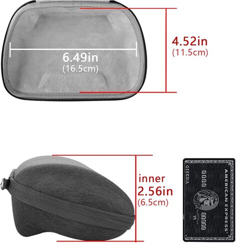 Geekria UltraShell Case Compatible with Steam Controller, Hard Shell Case Travel Carrying Portable Storage Bag with Internal Mesh Pocket for Charging Cable (Black) in Kuwait