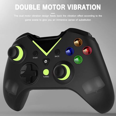 عصا التحكم في ألعاب QUMOX لأجهزة X-box-One X-Series X PS3 مع جهاز استقبال 2.4G in Saudi Arabia