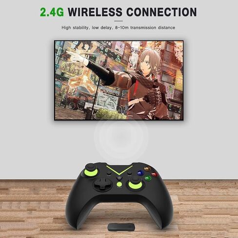 عصا التحكم في ألعاب QUMOX لأجهزة X-box-One X-Series X PS3 مع جهاز استقبال 2.4G in Saudi Arabia