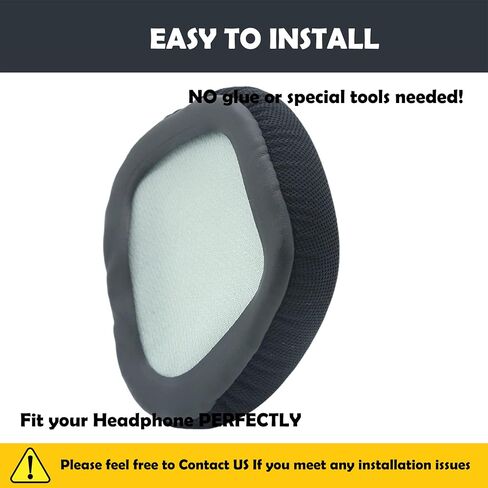HTINDUSTRY Durable Replacement Ear Pads Cushions Compatible with Corsair Void/Corsair Void Pro RGB Gaming Headset EarPads with Breathable Fabric&High Quality Foam in Saudi Arabia