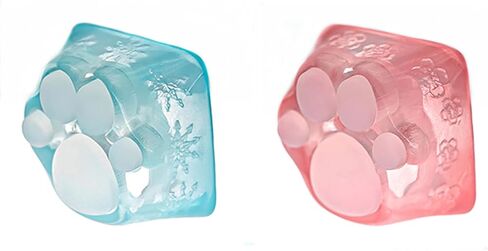SYA ZOMOPLUS لطيف القط باو Keycap، اسفنجي مخلب مخصص Keycap-1pc Keycap للوحة المفاتيح الميكانيكية، ومناسبة لمفاتيح Cherry MX/Gateron-ESC مفتاح Keycap (أسود وردي) in Saudi Arabia