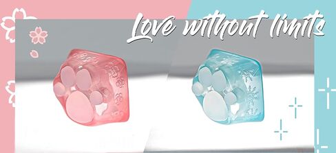 SYA ZOMOPLUS لطيف القط باو Keycap، اسفنجي مخلب مخصص Keycap-1pc Keycap للوحة المفاتيح الميكانيكية، ومناسبة لمفاتيح Cherry MX/Gateron-ESC مفتاح Keycap (أسود وردي) in Saudi Arabia