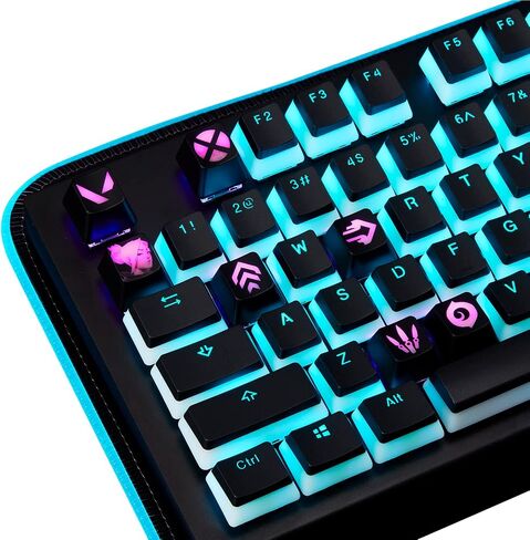 Valorant Custom Keycaps (Agent Astra) - Laser Engraved with Each Valorant Agent's Portrait, Skills, and Position. Fit with Any Mechanical Keyboard. Valorant Gift for Gamers, Adults, and Teens. in Saudi Arabia