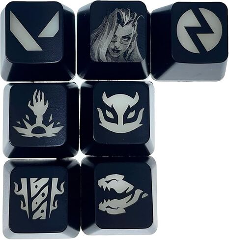 Valorant Custom Keycaps (Agent Astra) - Laser Engraved with Each Valorant Agent's Portrait, Skills, and Position. Fit with Any Mechanical Keyboard. Valorant Gift for Gamers, Adults, and Teens. in Saudi Arabia
