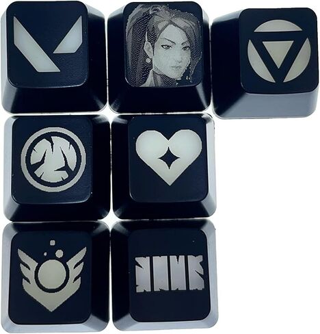 Valorant Custom Keycaps (Agent Astra) - Laser Engraved with Each Valorant Agent's Portrait, Skills, and Position. Fit with Any Mechanical Keyboard. Valorant Gift for Gamers, Adults, and Teens. in Saudi Arabia
