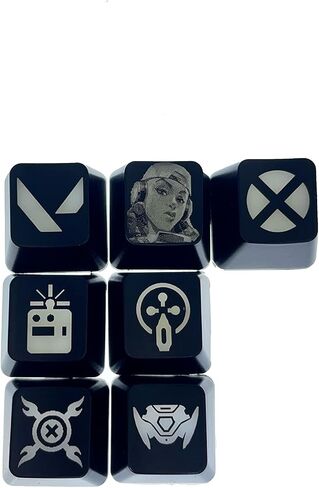 Valorant Custom Keycaps (Agent Astra) - Laser Engraved with Each Valorant Agent's Portrait, Skills, and Position. Fit with Any Mechanical Keyboard. Valorant Gift for Gamers, Adults, and Teens. in Saudi Arabia
