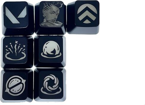 Valorant Custom Keycaps (Agent Astra) - Laser Engraved with Each Valorant Agent's Portrait, Skills, and Position. Fit with Any Mechanical Keyboard. Valorant Gift for Gamers, Adults, and Teens. in Saudi Arabia