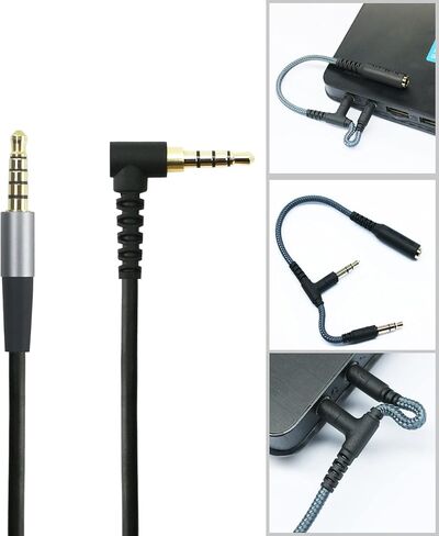 NewFantasia Replacement Audio Cable 3.5mm 5 Pole Male Compatible with SteelSeries Arctis Nova 1, Nova Pro, Nova 7, Nova 7X, Nova 1P, Nova 1X Gaming Headset 2meters/6.6feet in Saudi Arabia
