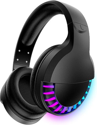 Wireless RGB Bluetooth Gaming Headphone with Noise Cancellation-Black in Saudi Arabia