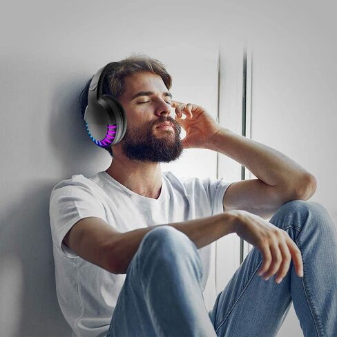 Wireless RGB Bluetooth Gaming Headphone with Noise Cancellation-Black in Saudi Arabia