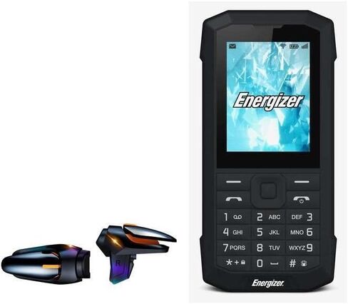 BoxWave Gaming Gear Compatible with Energizer Energy 100 (2017) (Gaming Gear by BoxWave) - Touchscreen QuickTrigger Auto, Trigger Buttons Autofire Gaming Mobile FPS - Jet Black in Saudi Arabia