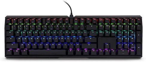 لوحة مفاتيح الألعاب الميكانيكية السلكية Cherry MX 3.0 S. هيكل من الألومنيوم مصمم للاعبين مع مفاتيح MX باللون البني. شاشة ملونة بإضاءة خلفية RGB أكثر من 16 مليون لون. لون القرنفل in Kuwait