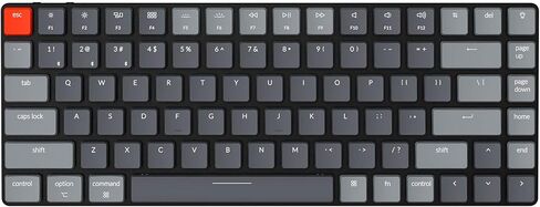 لوحة مفاتيح ميكانيكية سلكية لاسلكية Keychron K3 فائقة النحافة بنسبة 75%، مدمجة 84 مفتاحًا بلوتوث RGB LED بإضاءة خلفية لنظام التشغيل Mac Windows، مفتاح Gateron Brown منخفض المستوى، الإصدار 2 in Saudi Arabia