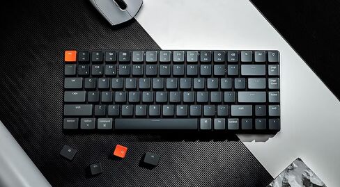 لوحة مفاتيح ميكانيكية سلكية لاسلكية Keychron K3 فائقة النحافة بنسبة 75%، مدمجة 84 مفتاحًا بلوتوث RGB LED بإضاءة خلفية لنظام التشغيل Mac Windows، مفتاح Gateron Brown منخفض المستوى، الإصدار 2 in Saudi Arabia
