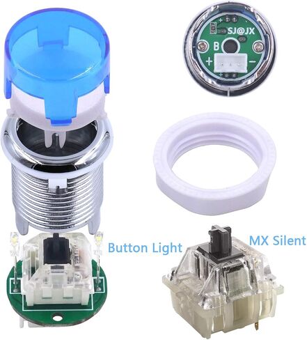 Arcade Button LED DIY Kit Controller Mechanical Microswitch Push Buttons in Saudi Arabia