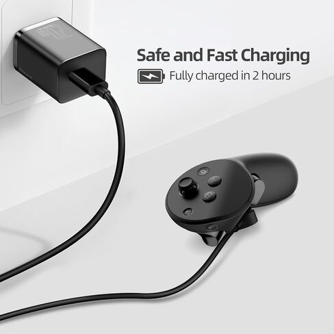 Upgraded Durable Magnetic Charging Cable 3.3ft /1m for Meta Quest Pro Controller, Compatible with Meta Quest Pro Controller with Protective Case in Saudi Arabia