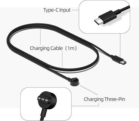 Upgraded Durable Magnetic Charging Cable 3.3ft /1m for Meta Quest Pro Controller, Compatible with Meta Quest Pro Controller with Protective Case in Saudi Arabia