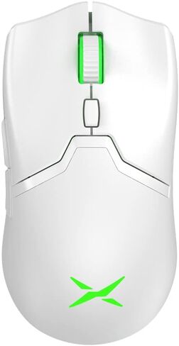 DeLUX M800PRO White Wireless Gaming Mouse and RGB Gaming Mouse Pad GP003 in Saudi Arabia