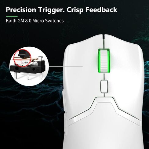DeLUX M800PRO White Wireless Gaming Mouse and RGB Gaming Mouse Pad GP003 in Saudi Arabia