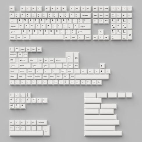 مجموعة أغطية مفاتيح Keychron Double Shot Cherry PBT الكاملة (219 مفتاحًا) - أزرق دولش in Kuwait