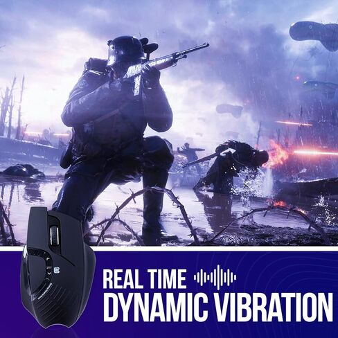 بي بي SM35 هابيتيك ماوس العاب ، خفيف الوزن ومريح USB ، 6 أزرار، قابل للتعديل 12000 نقطة في البوصة (6 خطوات)، غطاء قابل للتبديل للكمبيوتر المحمول نوت بوك ماك بوك (بني غامق وأسود) in Kuwait