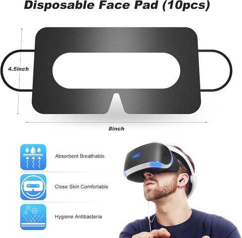 Silicone Controller Grip for Oculus Quest 2 Accessories, with VR Headset Lens Cleaning Pen, Thumb Button Cap，Protective Lens Cover, Silicone Face Cover Sweat Guard Anti-Leakage Pad (red) in Saudi Arabia