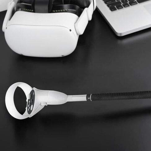 SOULWIT Golf Club Adapter Handle Attachment for Oculus (Meta) Quest 2 (Right-Hand Controller), VR Golf Grip Extension Accessory, Easy Installation - White in Saudi Arabia
