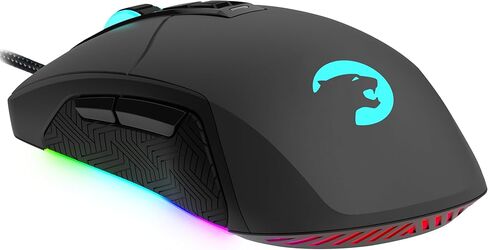 GAMEPOWER Kyojin RGB Wired Gaming Mouse, 6400 DPI Optical Sensor, Programmable Buttons, Black in Saudi Arabia