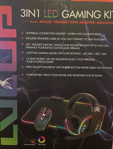 Gaming Headphones,Mouse and Mouse pad in Kuwait