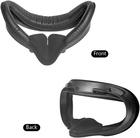 HIJIAO Latest Upgrade Accessories for Oculue Quest 2, Including VR Facial Interface Bracket & PU Leather Foam Face Cover Pad Replacement & Protective Lens Cover for Oculus Quest 2 in Saudi Arabia