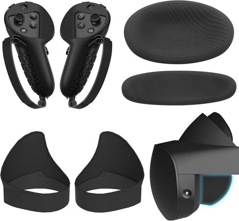 Controller Grips Cover + Light Blocker + (Front/Rear) Silicone Cushion Pad Protector Cover Compatible for Meta Quest Pro, Lens Hood, Shading Cover with Meta Quest Pro Accessories Kit. in Kuwait