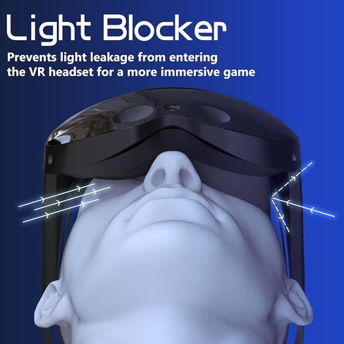 Controller Grips Cover + Light Blocker + (Front/Rear) Silicone Cushion Pad Protector Cover Compatible for Meta Quest Pro, Lens Hood, Shading Cover with Meta Quest Pro Accessories Kit. in Kuwait