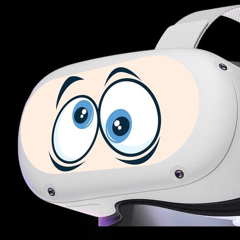 KCD VR Headset Controller Decal Sticker - Oculus Quest 2 Front Eyes Skin - Blue Googly in Saudi Arabia